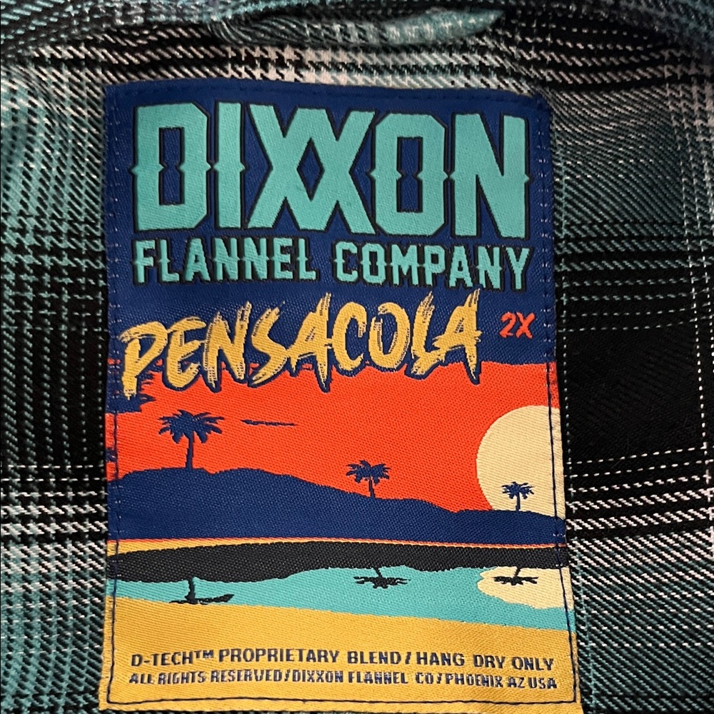DIXXON Blue and Black Flannel Shirt